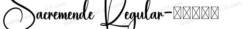 Sacremende Regular字体转换
